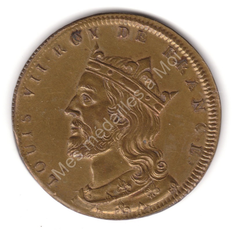 Louis VII - Série Métallique des Rois de France N°40 - (1119) (1) Louis VII - Série Métallique des Rois de France N°40 - (1119) (1)