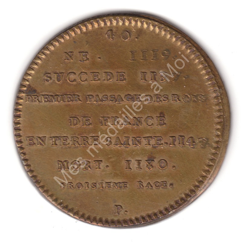 Louis VII - Série Métallique des Rois de France N°40 - (1119) (1) Louis VII - Série Métallique des Rois de France N°40 - (1119) (1)