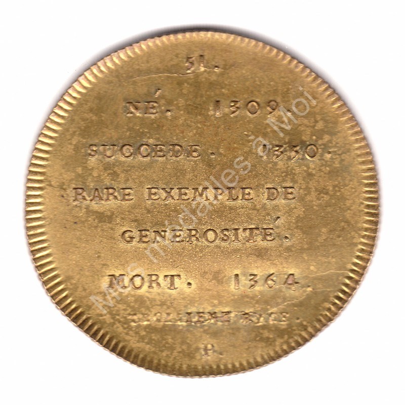 Jean II - Série Métallique des Rois de France N°51 - (1350) Jean II - Série Métallique des Rois de France N°51 - (1350)
