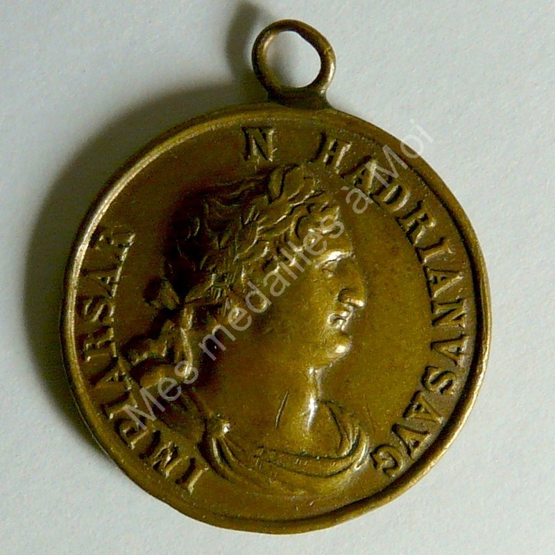 Copie d'une monnaie d'Hadrien - XIX S. Copie d'une monnaie d'Hadrien - XIX S.