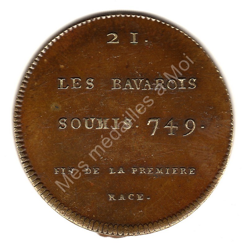 CHILDERIC III - Série métallique des rois de France N° 21 - (749) CHILDERIC III - Série métallique des rois de France N° 21 - (749)