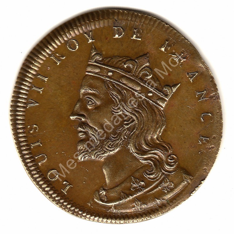 LOUIS VII - Série métallique des rois de France N° 40 - (1119) (2) LOUIS VII - Série métallique des rois de France N° 40 - (1119) (2)