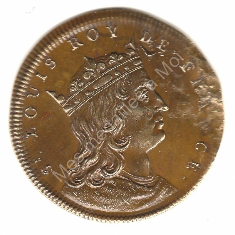 LOUIS IX dit St LOUIS - Srie mtallique des rois de France N 43 - (1213)