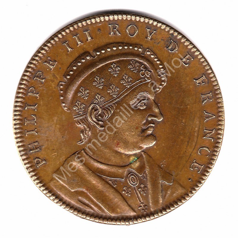 PHILIPPE III - Série métallique des rois de France N° 44 - (1245) PHILIPPE III - Série métallique des rois de France N° 44 - (1245)