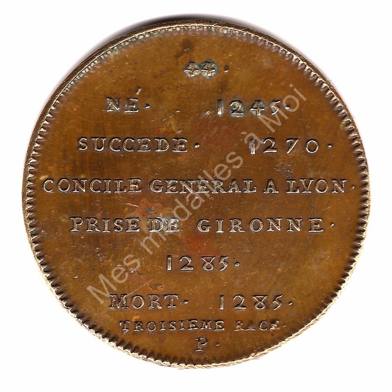 PHILIPPE III - Série métallique des rois de France N° 44 - (1245) PHILIPPE III - Série métallique des rois de France N° 44 - (1245)