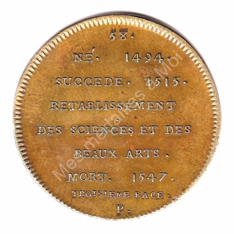 FRANÇOIS I - Série métallique des rois de France N° 58 - (1494) FRANÇOIS I - Série métallique des rois de France N° 58 - (1494)