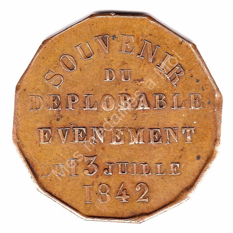 Ferdinand Philippe - DUC D'ORLEANS - Souvenir du déplorable évènement - 1842 Ferdinand Philippe - DUC D'ORLEANS - Souvenir du déplorable évènement - 1842