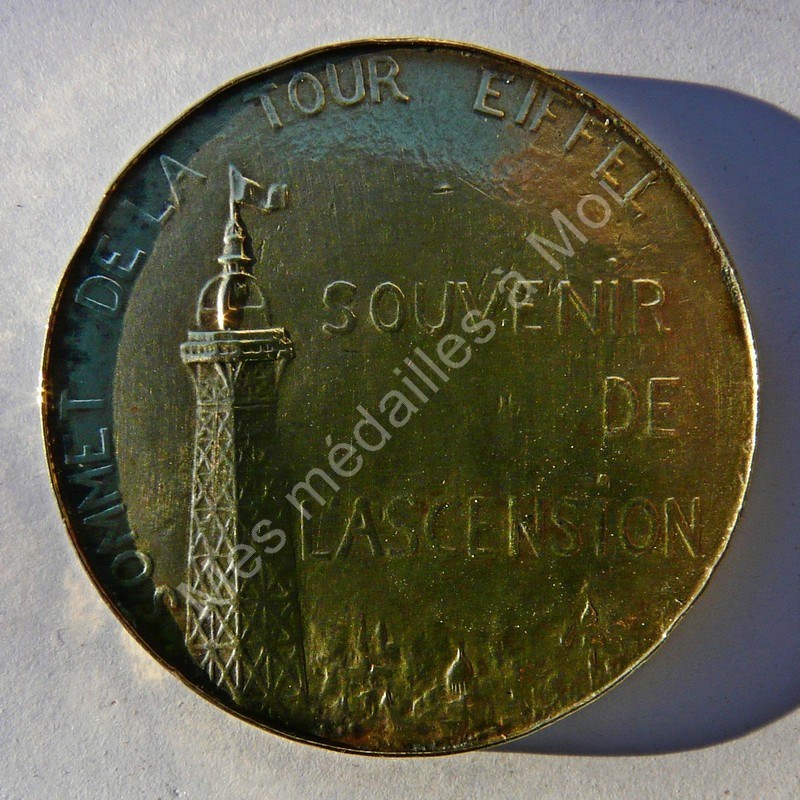 Sommet de la Tour Eiffel - Souvenir de l'ascension - (1893)