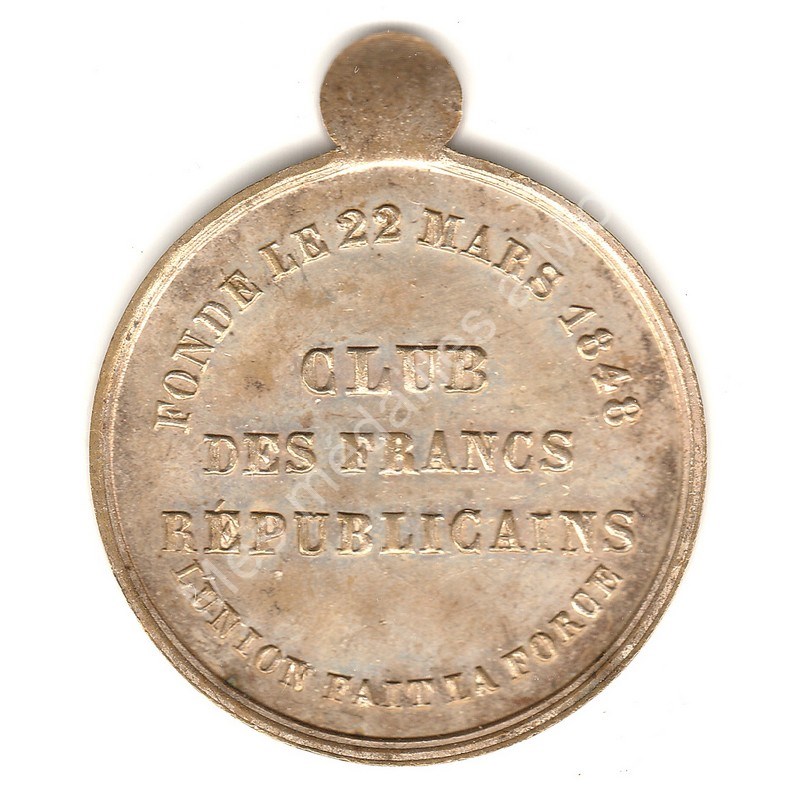 Club des Francs Républicains - 1848 (Coll. 1143 / Saulcy Pl.1 N°5) (a) Club des Francs Républicains - 1848 (Coll. 1143 / Saulcy Pl.1 N°5) (a)