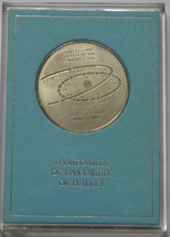 Comète de Halley - Médailler Franklin - 1986 Comète de Halley - Médailler Franklin - 1986