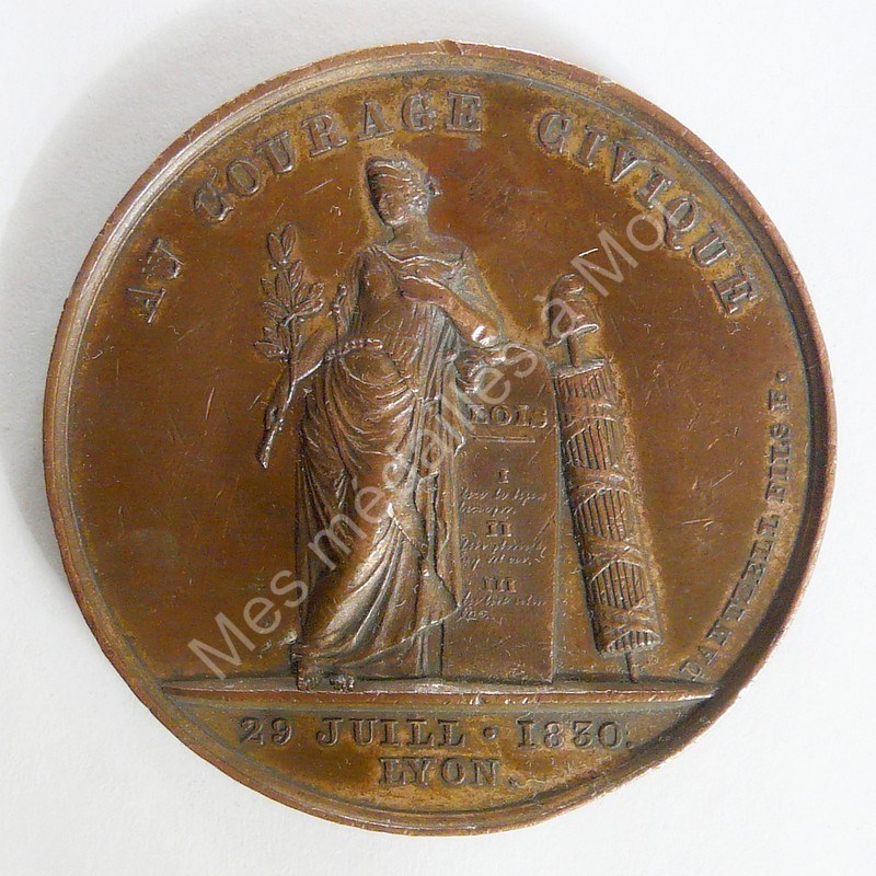Hommage à A.J. MORIN - Lyon - 1830 Hommage à A.J. MORIN - Lyon - 1830