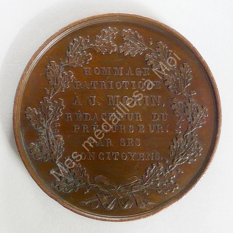 Hommage à A.J. MORIN - Lyon - 1830 Hommage à A.J. MORIN - Lyon - 1830