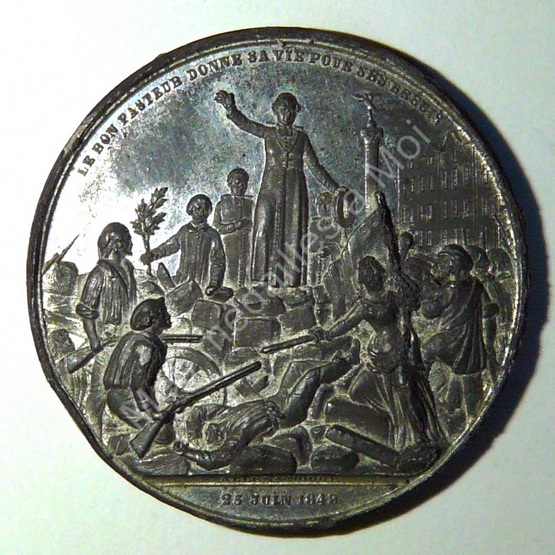 Monseigneur Affre - Dévouement évangélique - 1848 - Col 708 Monseigneur Affre - Dévouement évangélique - 1848 - Col 708