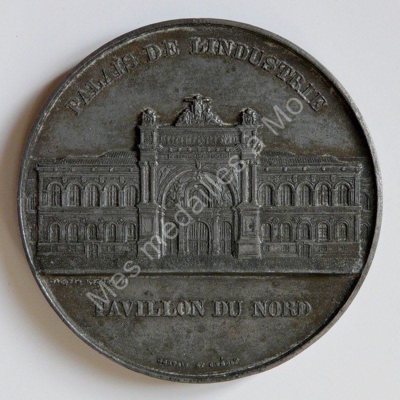 Exposition de 1855 - Palais de l'Industrie - Pavillon Nord et galeries Exposition de 1855 - Palais de l'Industrie - Pavillon Nord et galeries
