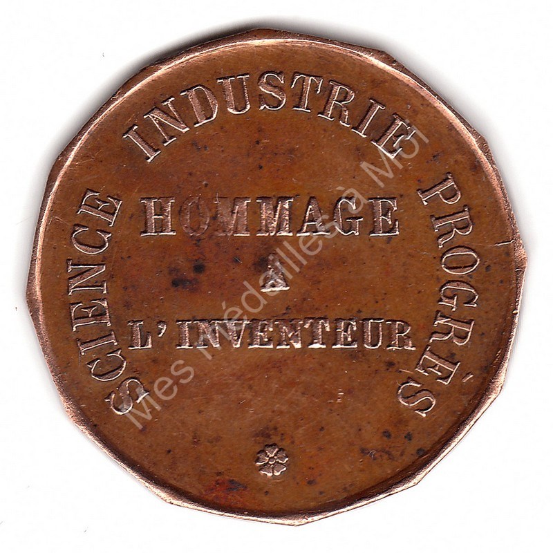 Victor Doublet - Hommage à l'inventeur - (ca 1874) Victor Doublet - Hommage à l'inventeur - (ca 1874)