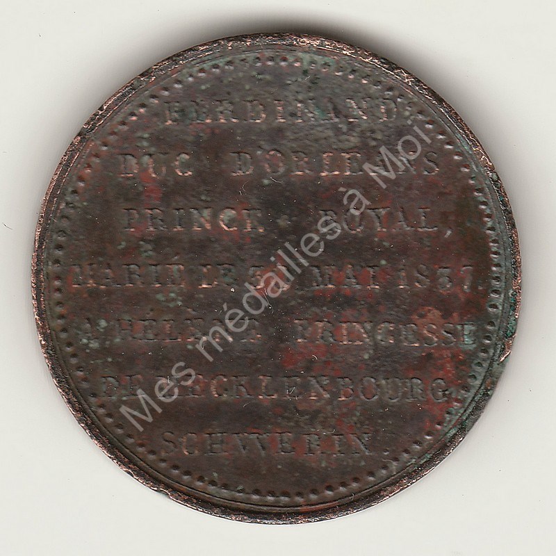 Le Duc et la Duchesse d'Orléans - Mariage - 1837 Le Duc et la Duchesse d'Orléans - Mariage - 1837