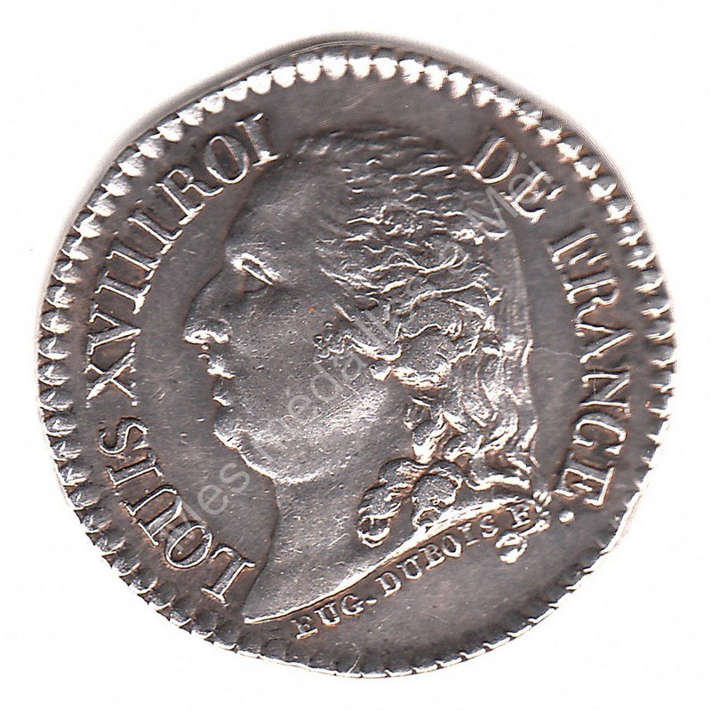 Louis XVIII - Quinaire pour la statue d'Henri IV - (1817) Louis XVIII - Quinaire pour la statue d'Henri IV - (1817)