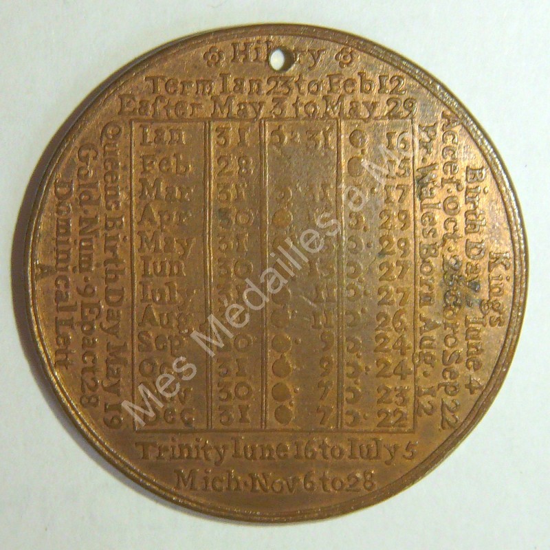 Calendrier britannique - 1775 Calendrier britannique - 1775