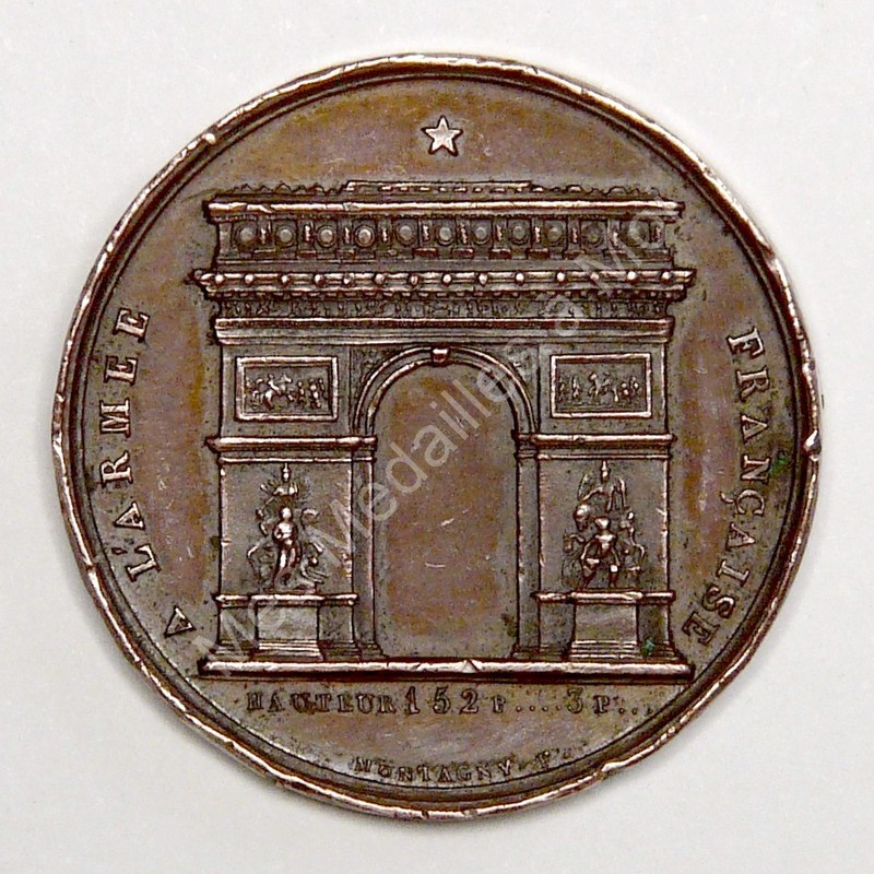 Louis-Philippe - Achèvement de l'Arc de Triomphe - 1836 Louis-Philippe - Achèvement de l'Arc de Triomphe - 1836