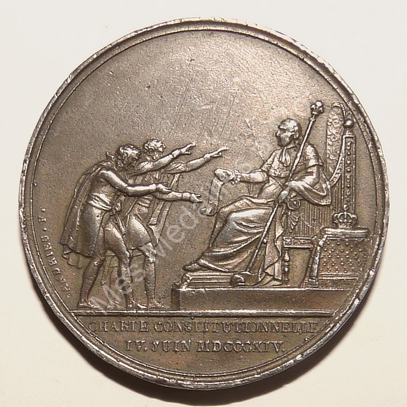 Louis XVIII - Charte constitutionnelle - 1814 - Bramsen 1468, Julius 3022-3023 Louis XVIII - Charte constitutionnelle - 1814 - Bramsen 1468, Julius 3022-3023