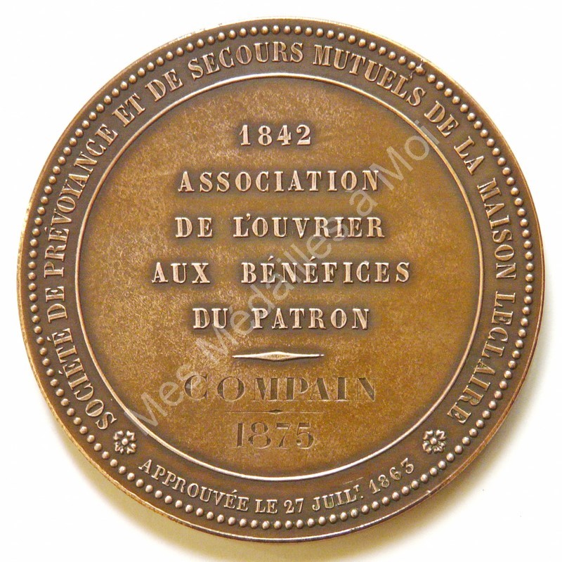 Edm Jean Leclaire - Association de l'ouvrier aux bnfices du patron - 1875