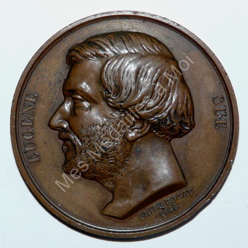 Eugène Sue par Emile Rogat - 1846 Eugène Sue par Emile Rogat - 1846