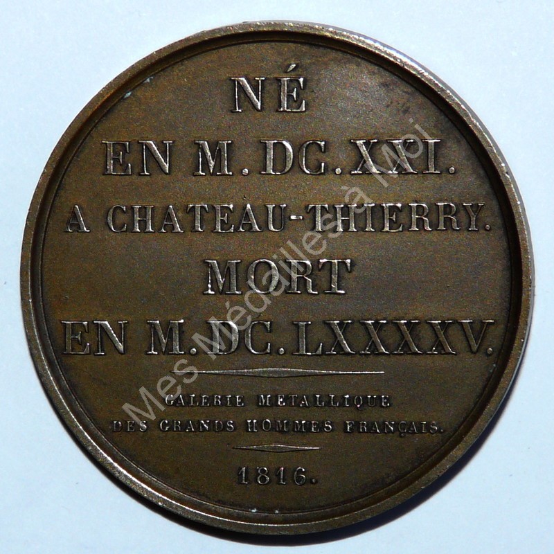 Jean de la Fontaine - Galerie métallique - Gatteaux - 1816 Ref. Jean de la Fontaine - Galerie métallique - Gatteaux - 1816 Ref.