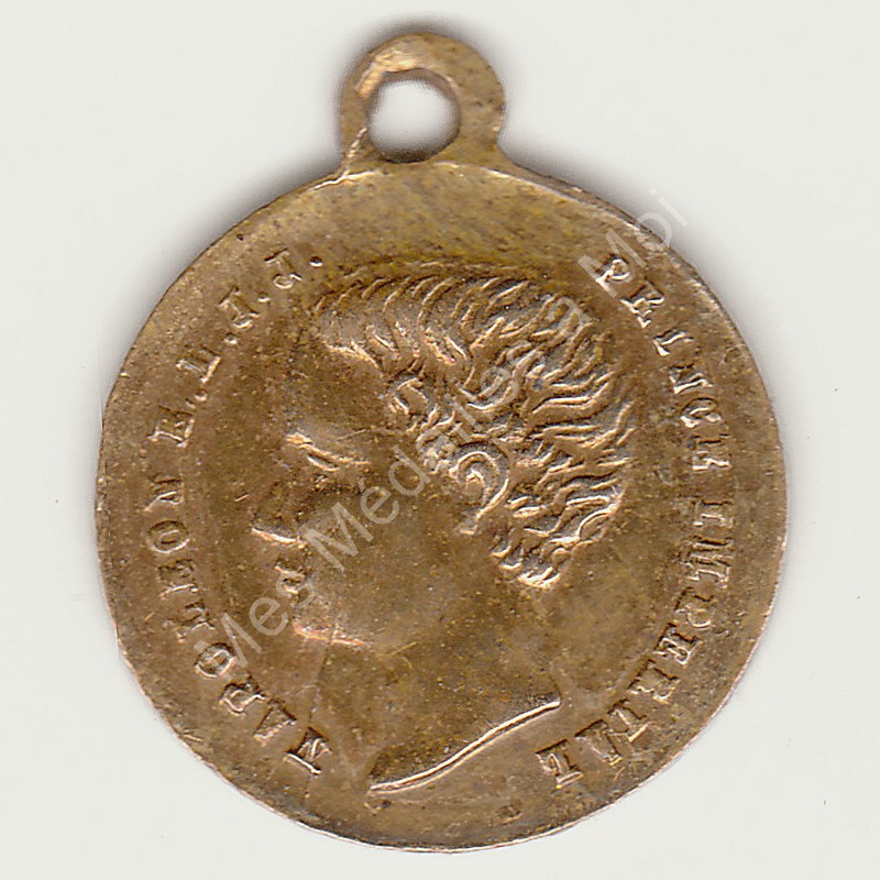 Napoléon IV - Médaillette de 1ère communion - 1868 (b) Napoléon IV - Médaillette de 1ère communion - 1868 (b)