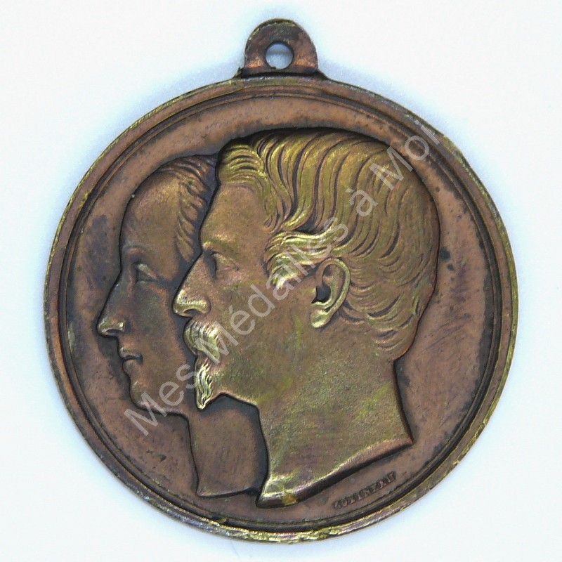 Napoléon III et Eugénie - Mariage - 1853 (b) Napoléon III et Eugénie - Mariage - 1853 (b)