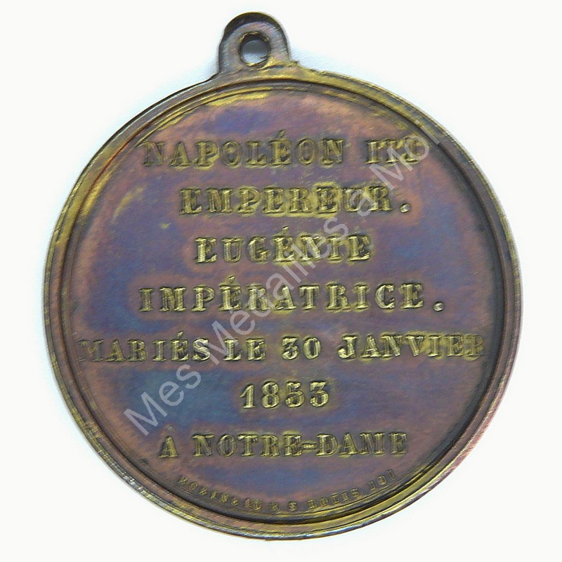Napoléon III et Eugénie - Mariage - 1853 (b) Napoléon III et Eugénie - Mariage - 1853 (b)