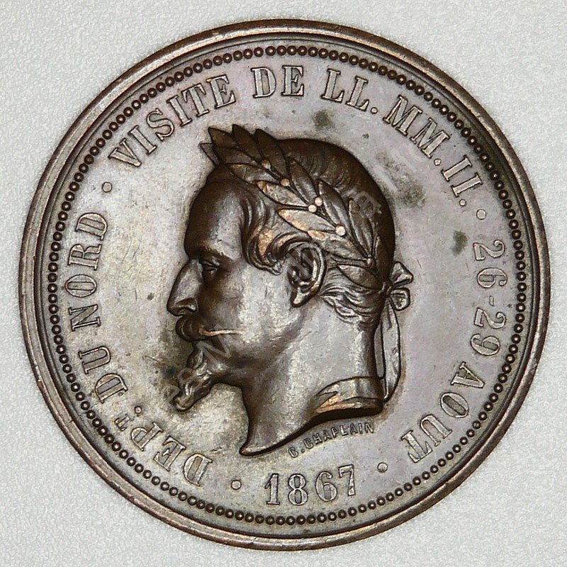Napoléon III- Visite à la Chambre de Commerce de Lille - 1867 (2) Napoléon III- Visite à la Chambre de Commerce de Lille - 1867 (2)