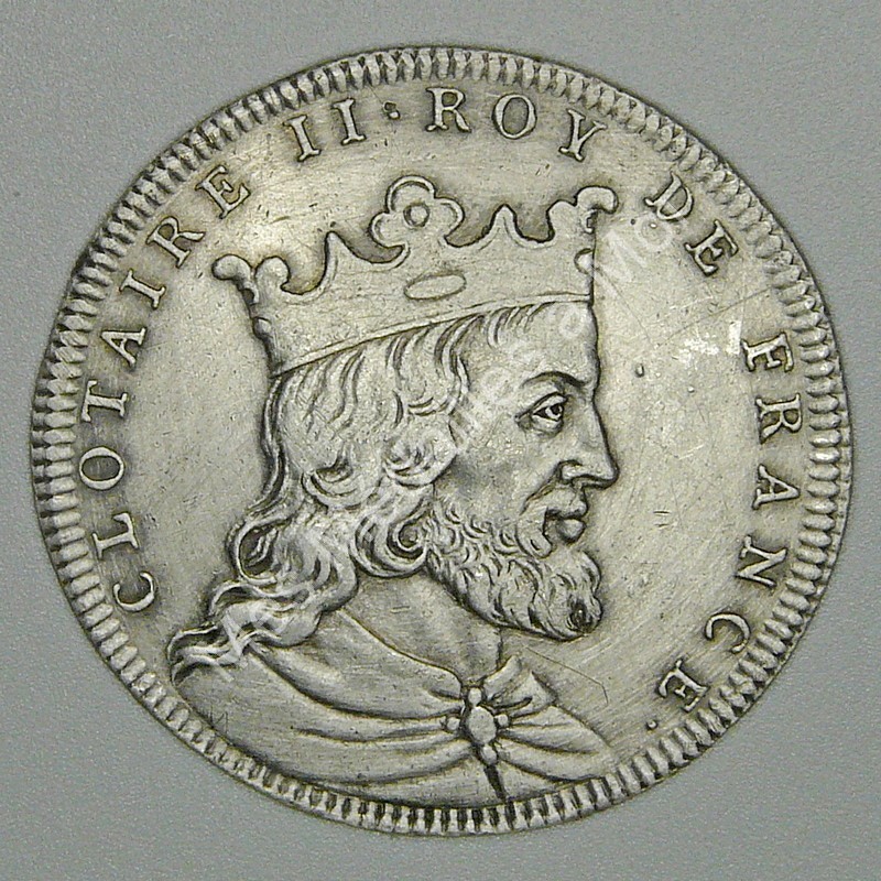 Clotaire II - série métallique des rois de France N° 10 - Argent Clotaire II - série métallique des rois de France N° 10 - Argent