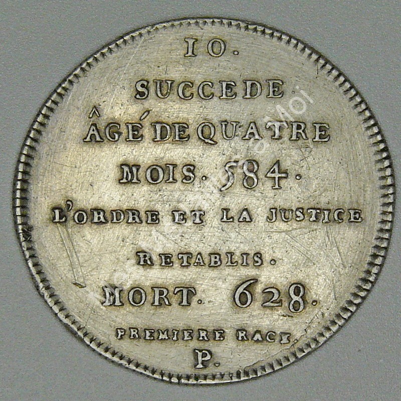 Clotaire II - série métallique des rois de France N° 10 - Argent Clotaire II - série métallique des rois de France N° 10 - Argent