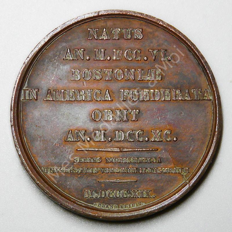 Benjamin Franklin - Series numismatica - 1819 Benjamin Franklin - Series numismatica - 1819