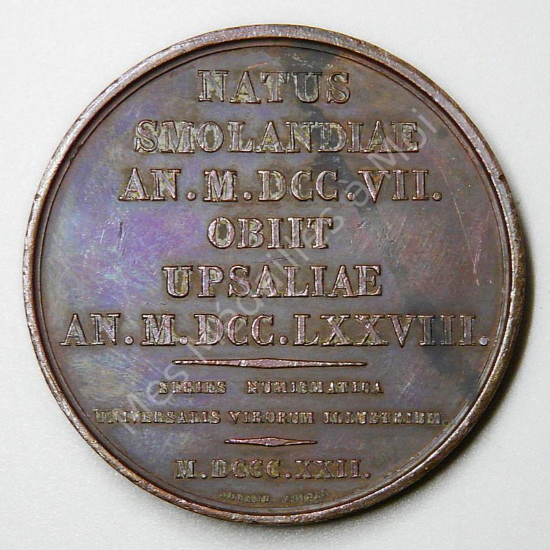 Carl Von Linné - Series numismatica - 1822 Carl Von Linné - Series numismatica - 1822