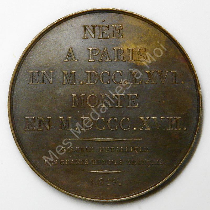 Germaine de Staël - Galerie Métallique des Grands Hommes - 1819 Germaine de Staël - Galerie Métallique des Grands Hommes - 1819